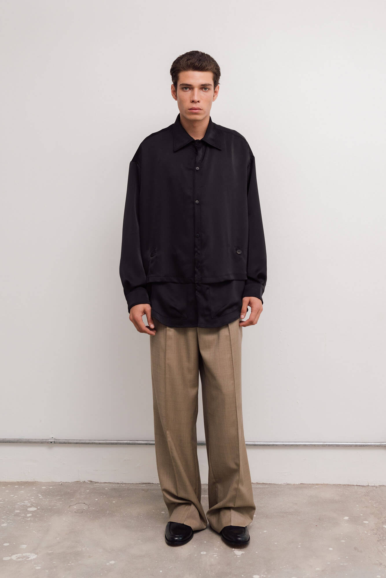 Camisa cetim JP – Preta